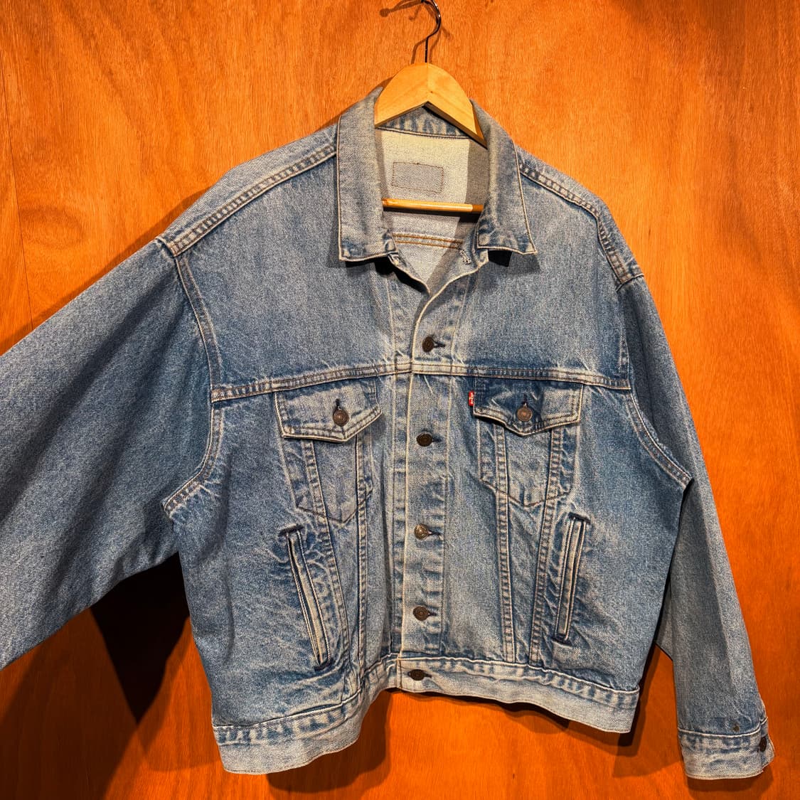 리바이스 USA 80s 데님 트러커 자켓 XL 상품이미지2