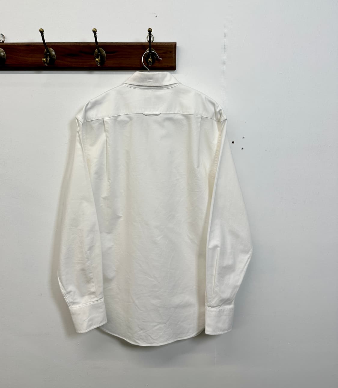 THOM BROWNE 톰브라운 삼선 화이트 옥스포드 셔츠 3  상품이미지4
