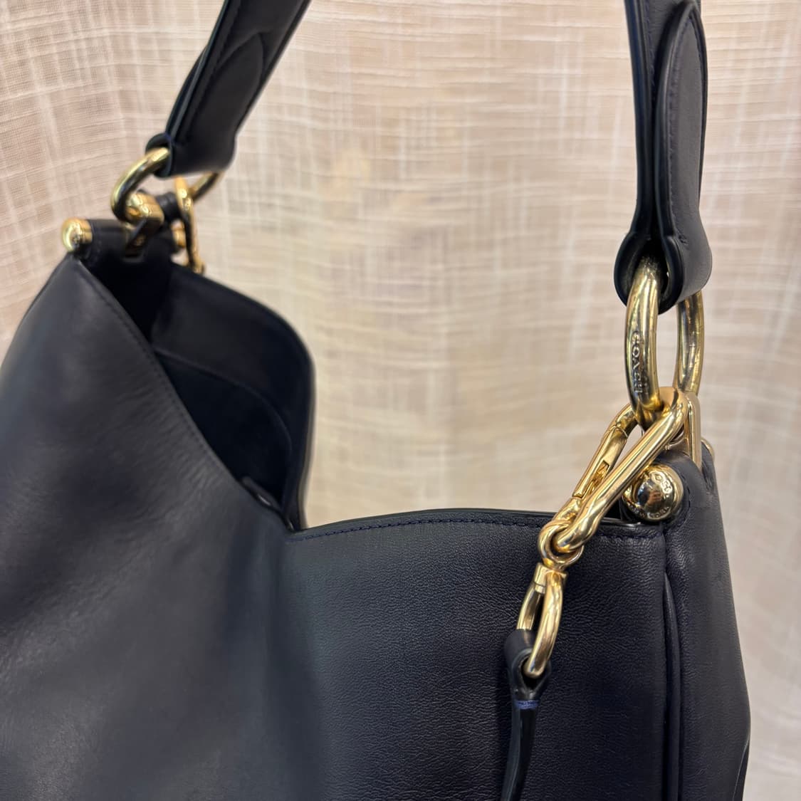 정품 코치 네이비 호보 숄더백     상품이미지6