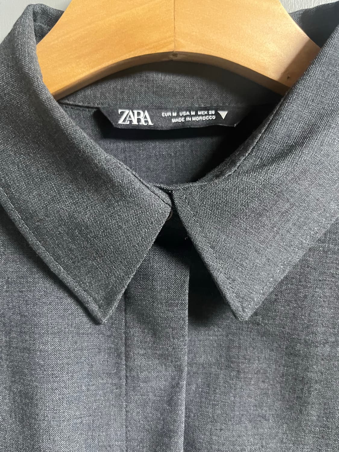 자라 크롭 히든 셔츠 상품이미지2