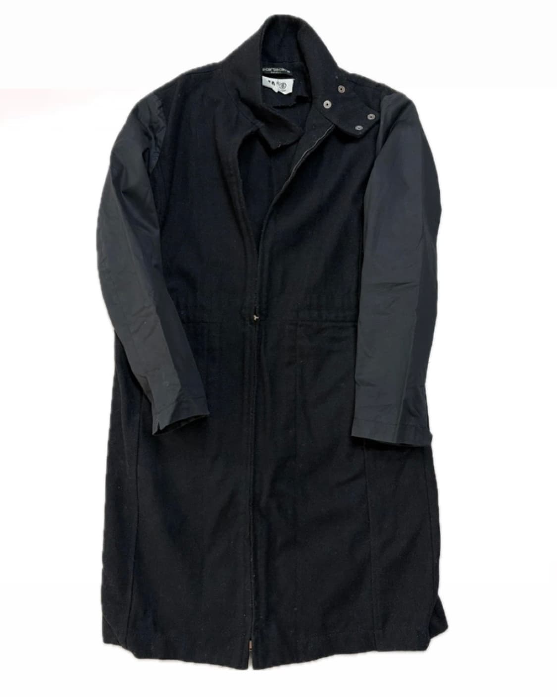 마르지엘라 배색 하이넥 코트 상품이미지1