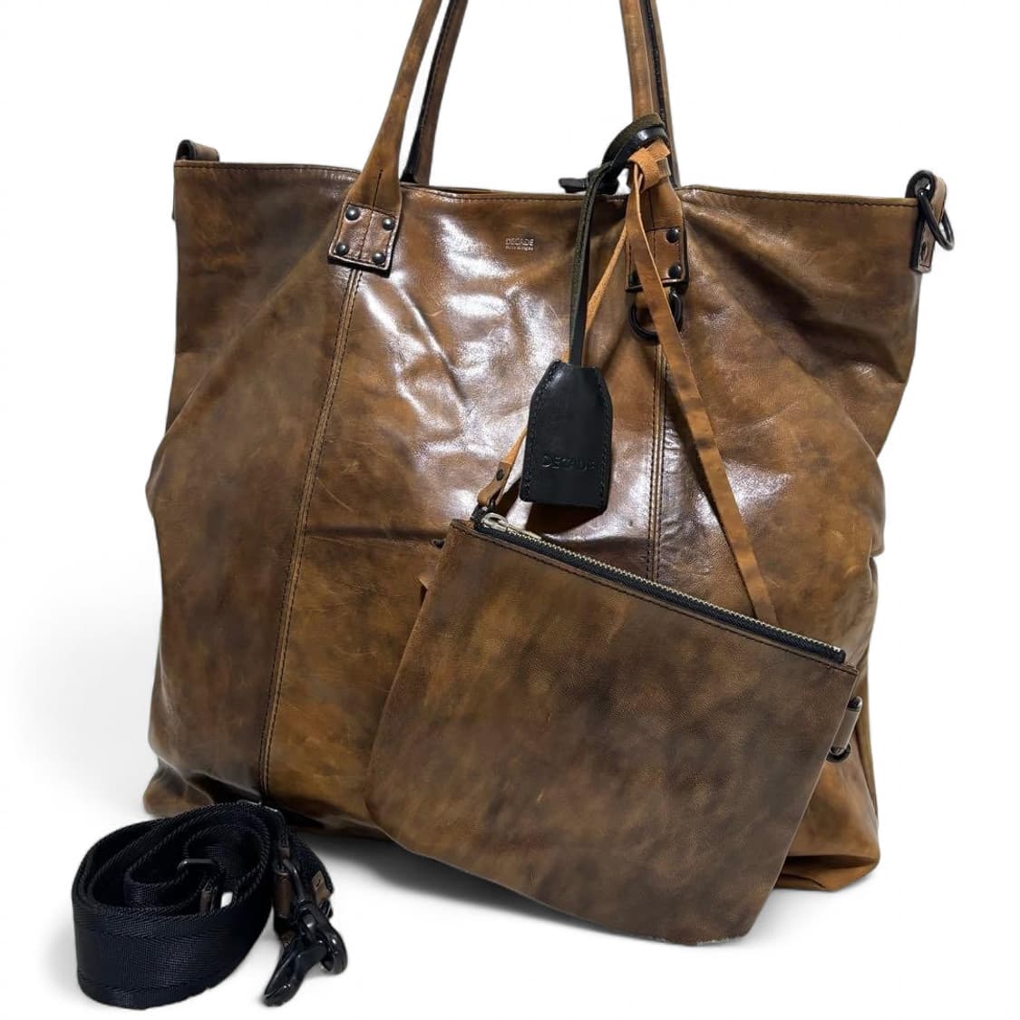 디케이드 DECADE 오일소가죽 토트백 상품이미지1