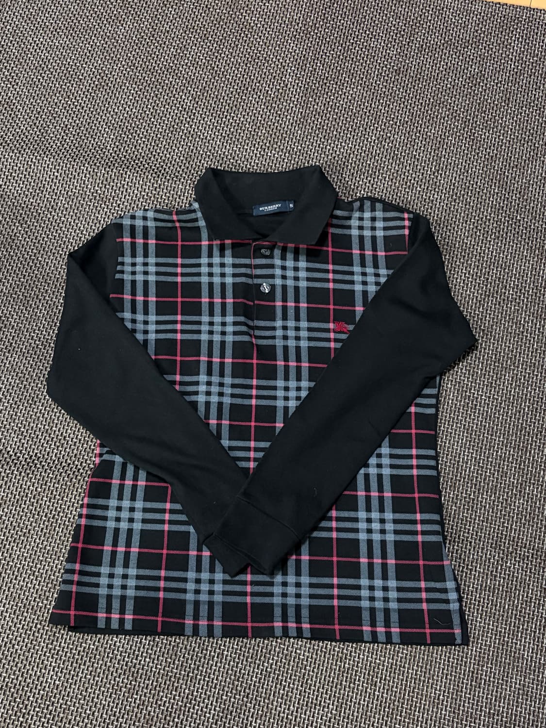 버버리 빈티지 체크 카라 롱슬리브 상품이미지2