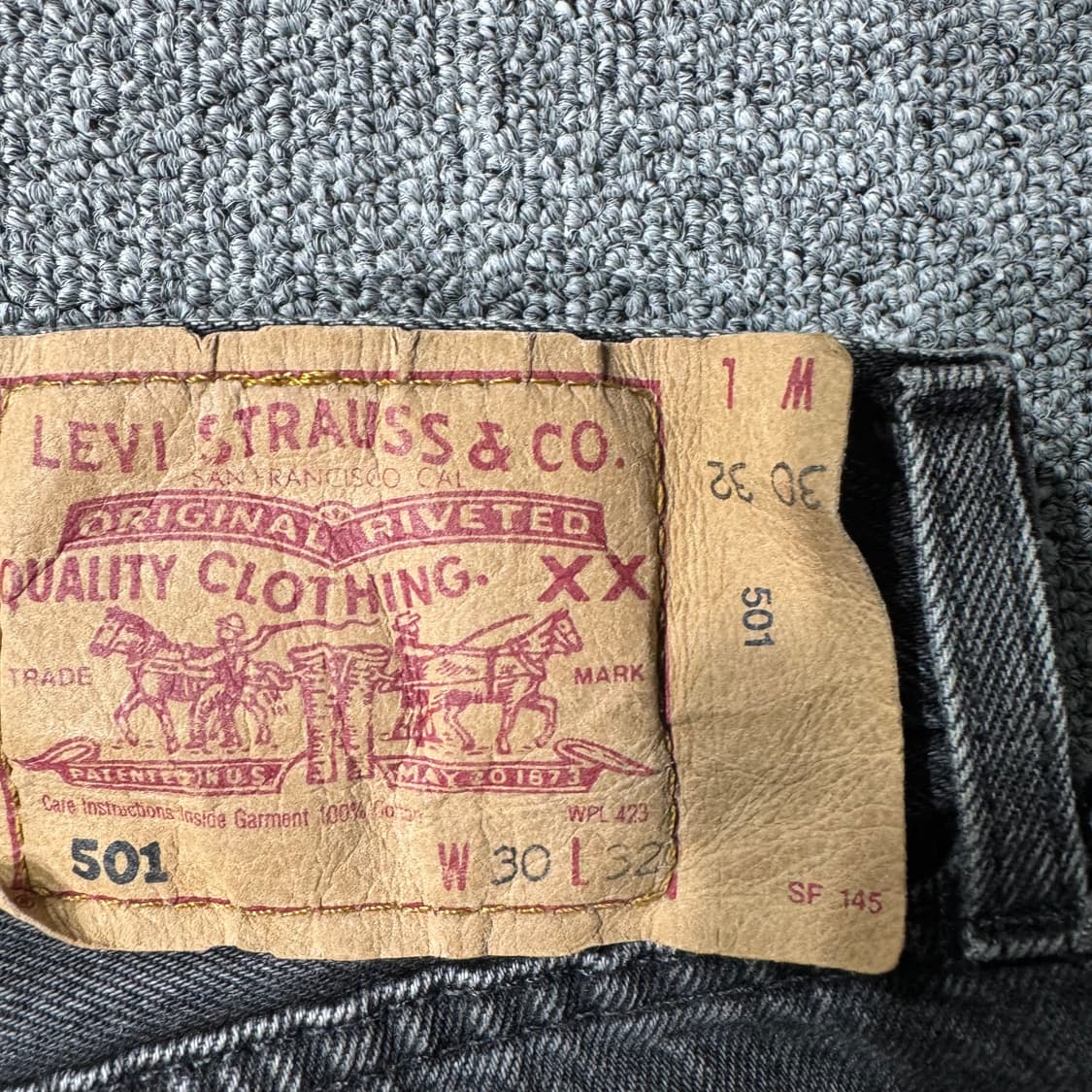 올드 리바이스 UK 501 블랙진 ( 29/OLD-7767 ) 상품이미지9