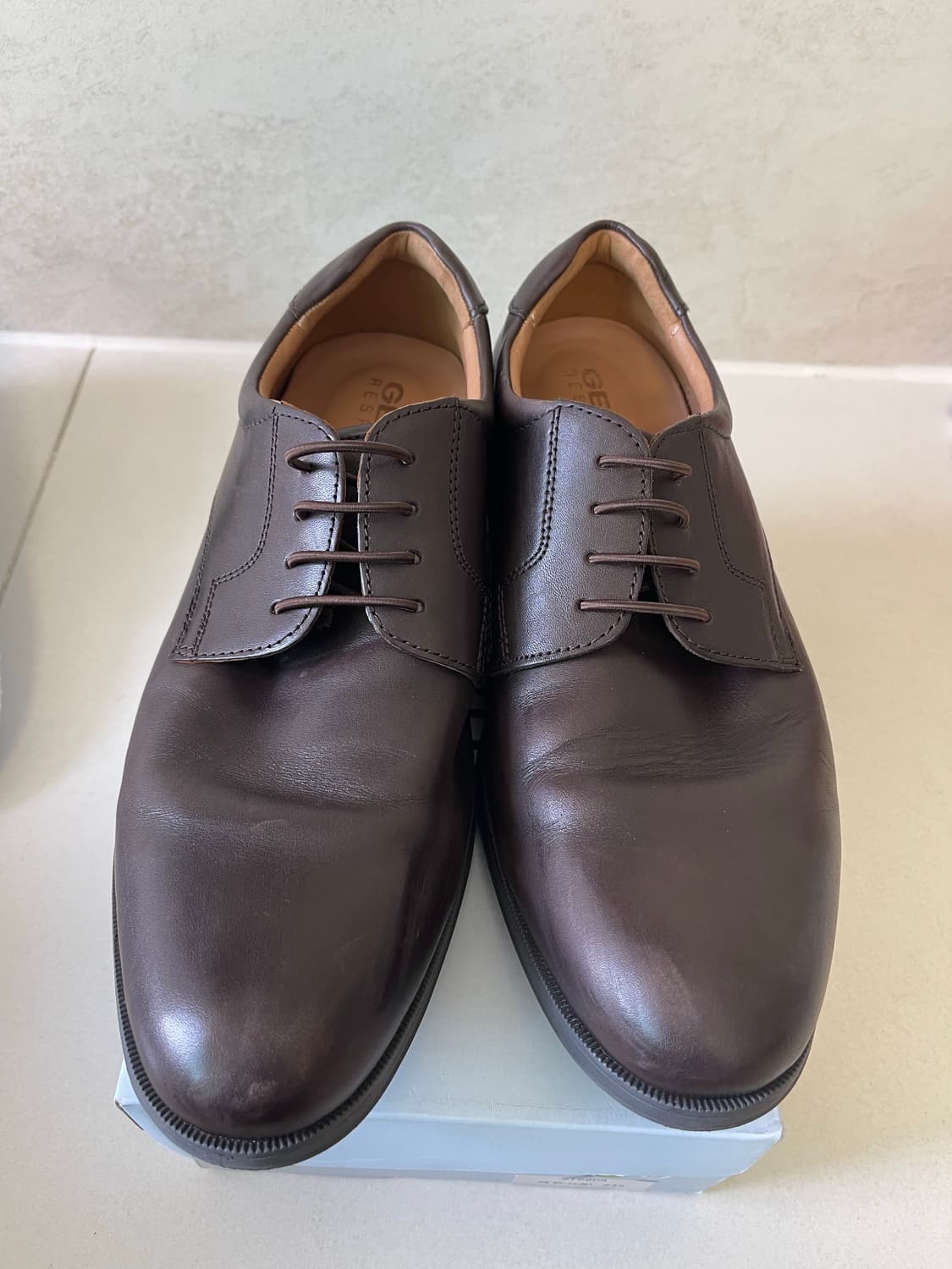 제옥스(GEOX) 힐스톤 와이드 정장화 U825DA 브라운 41(265) 상품이미지1