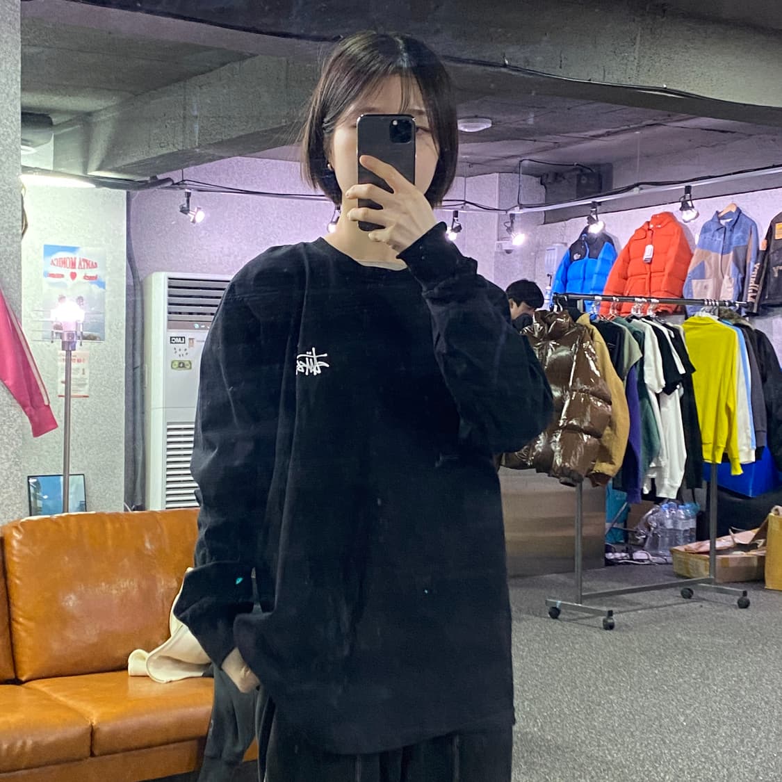 스투시 빅로고 블랙 롱슬리브 B4199 상품이미지1