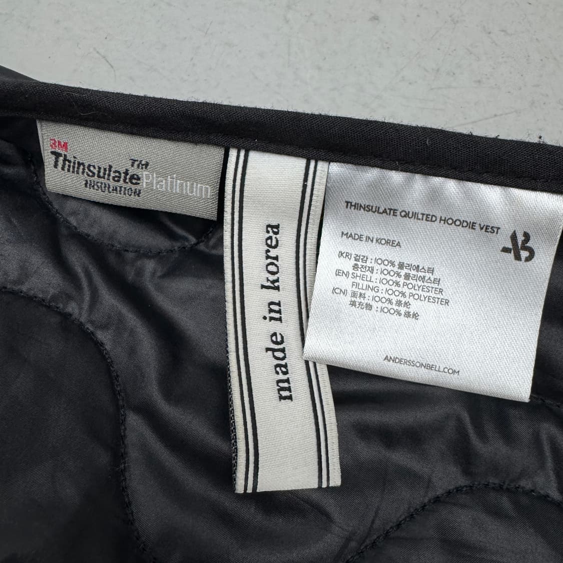 앤더슨벨 신슐레이트 퀼티드 후드 베스트 자켓 상품이미지6