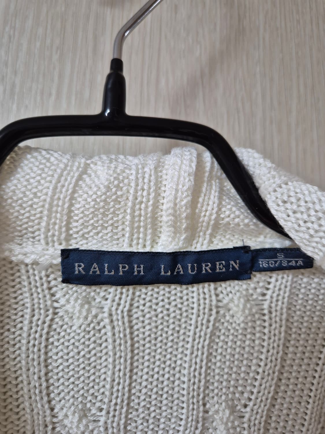 (미사용) 폴로 랄프로렌 케이블 니트 숄카라 가디건  S 상품이미지7