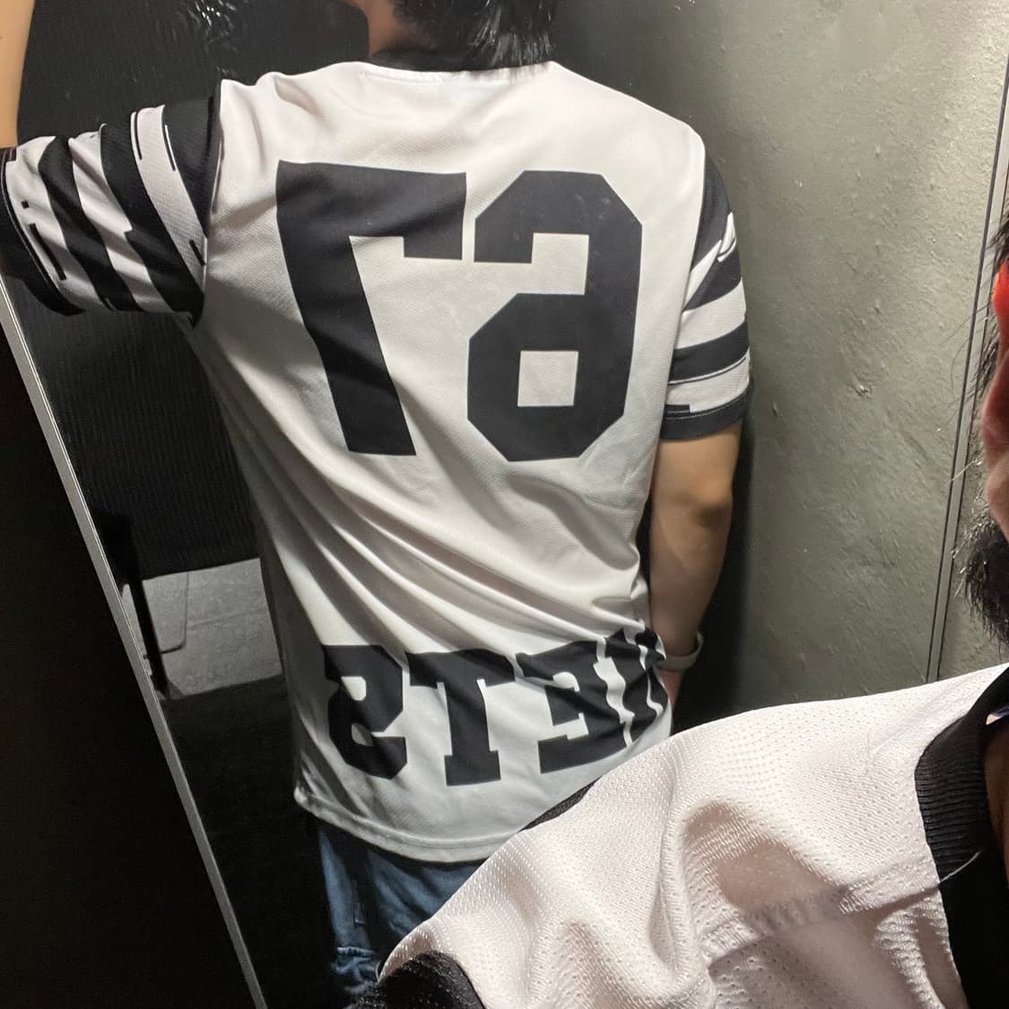 아디다스 X NBA 엔비에이 화이트 블랙 트레포일 브루클린 반팔 티셔츠 상품이미지3
