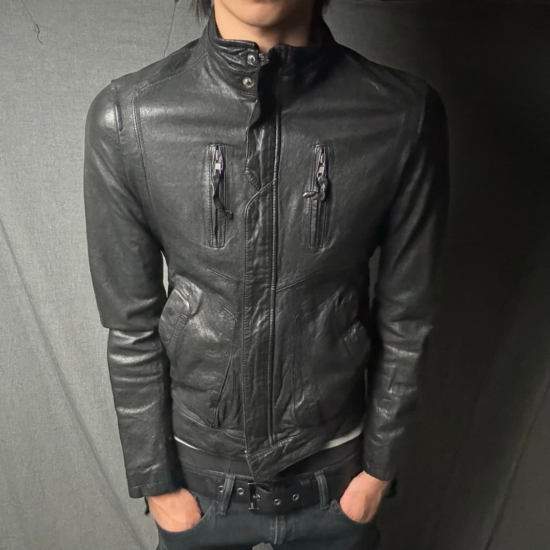 ltaly lamb skin leather jacket 상품이미지1