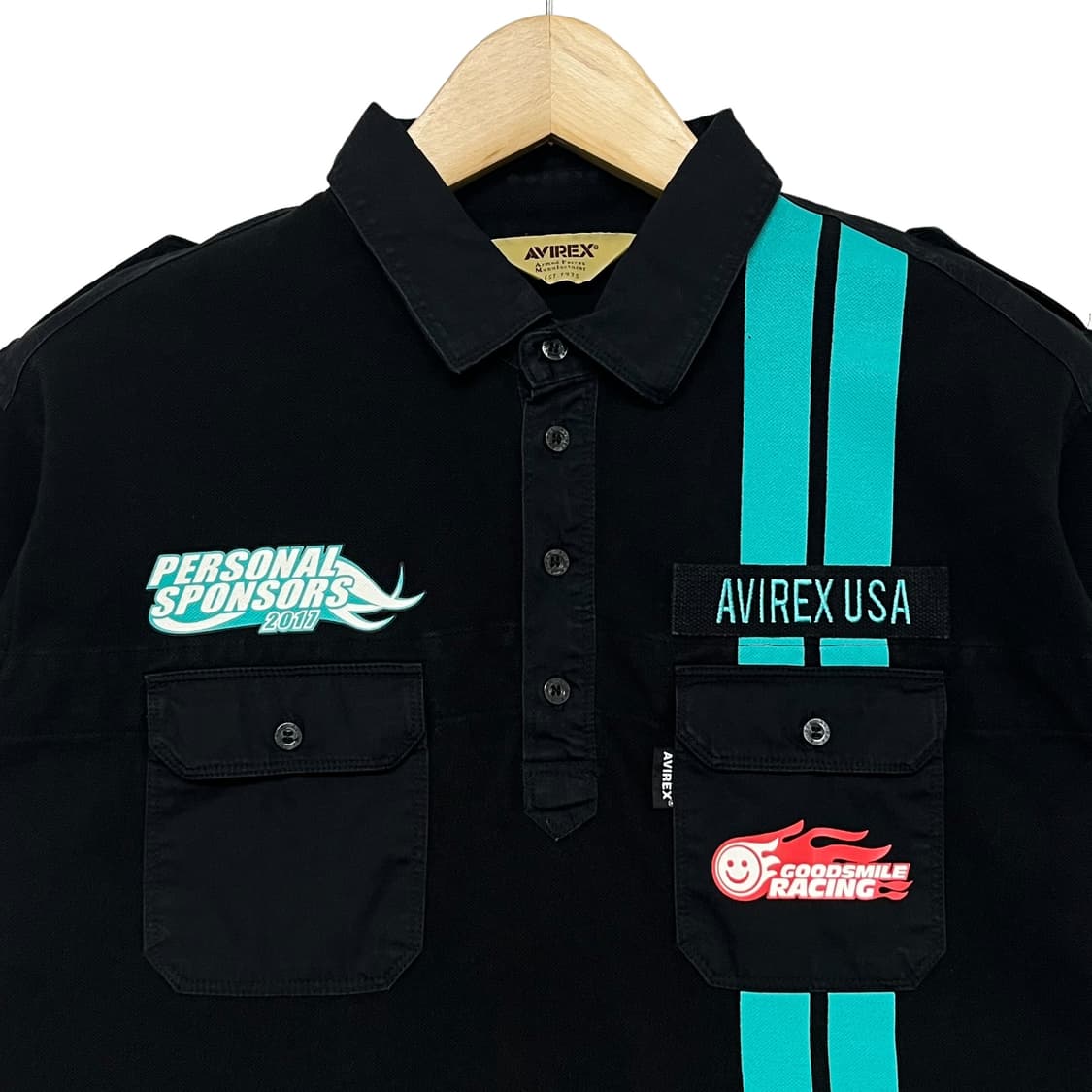 아비렉스 레이싱 폴로 카라 반팔 티셔츠  상품이미지4