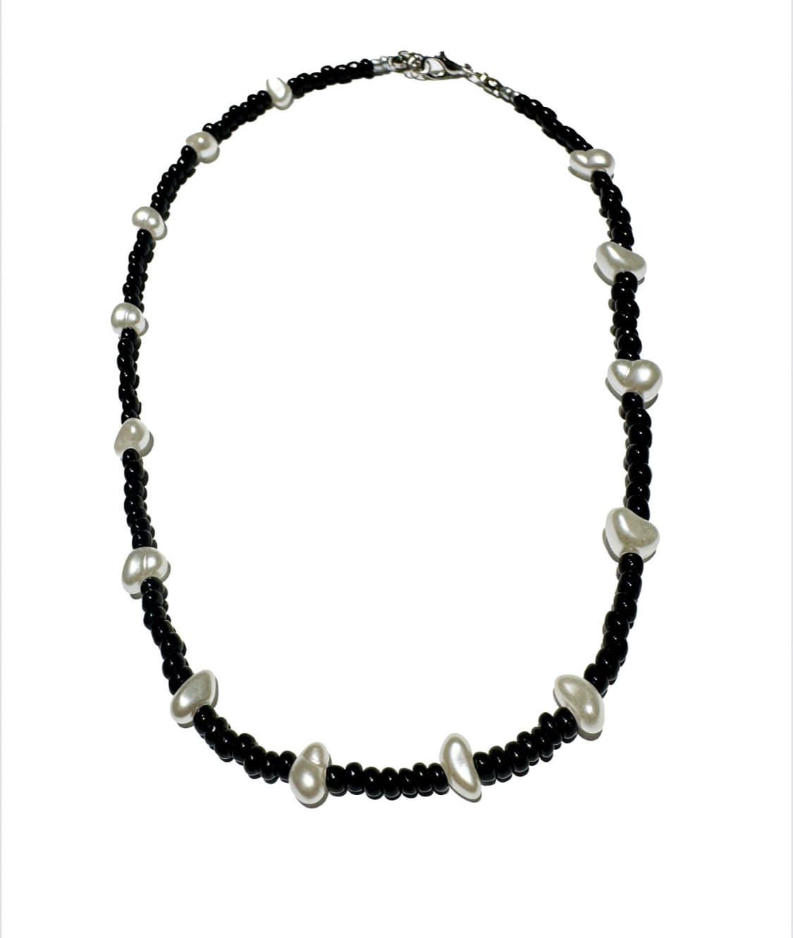 Black sunstone bead necklace 상품이미지1