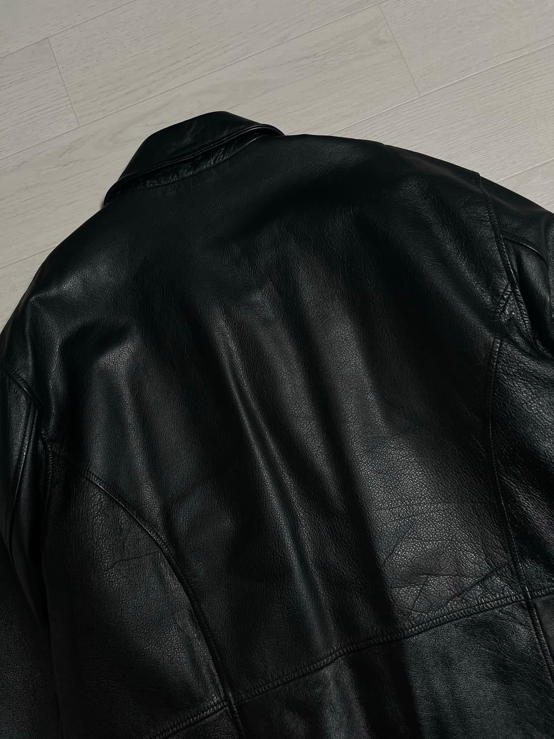 USA Airforce 패치 리얼레더 자켓 상품이미지9