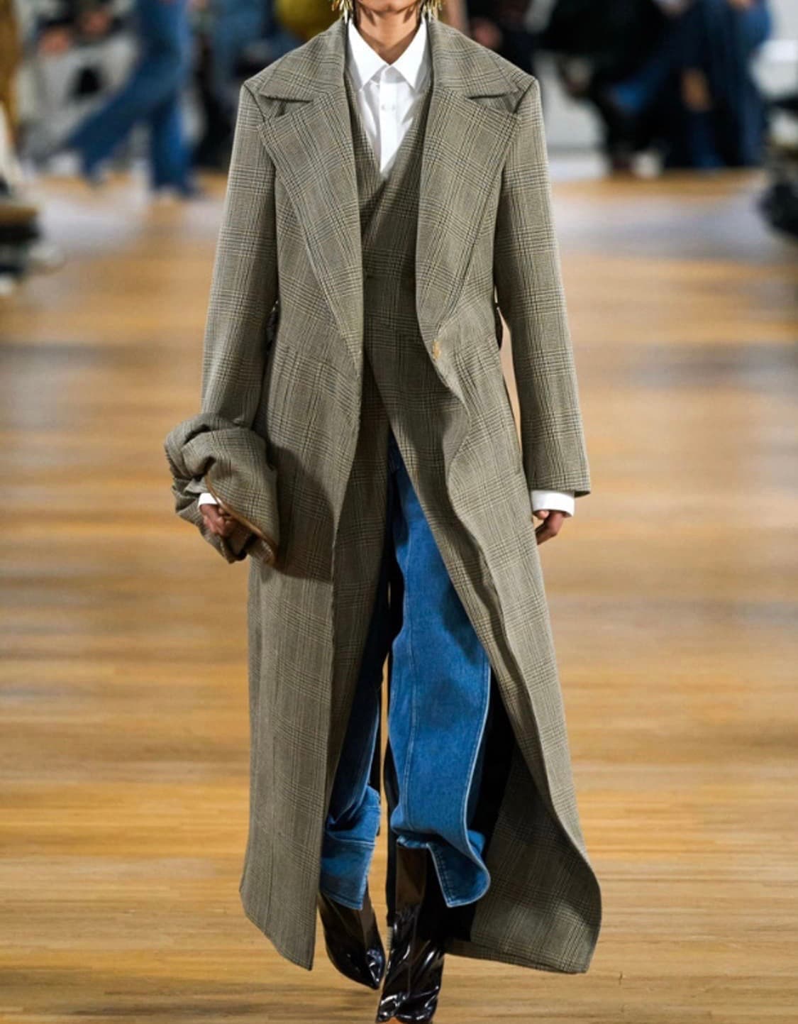 와이프로젝트 코트 체크 상품이미지2