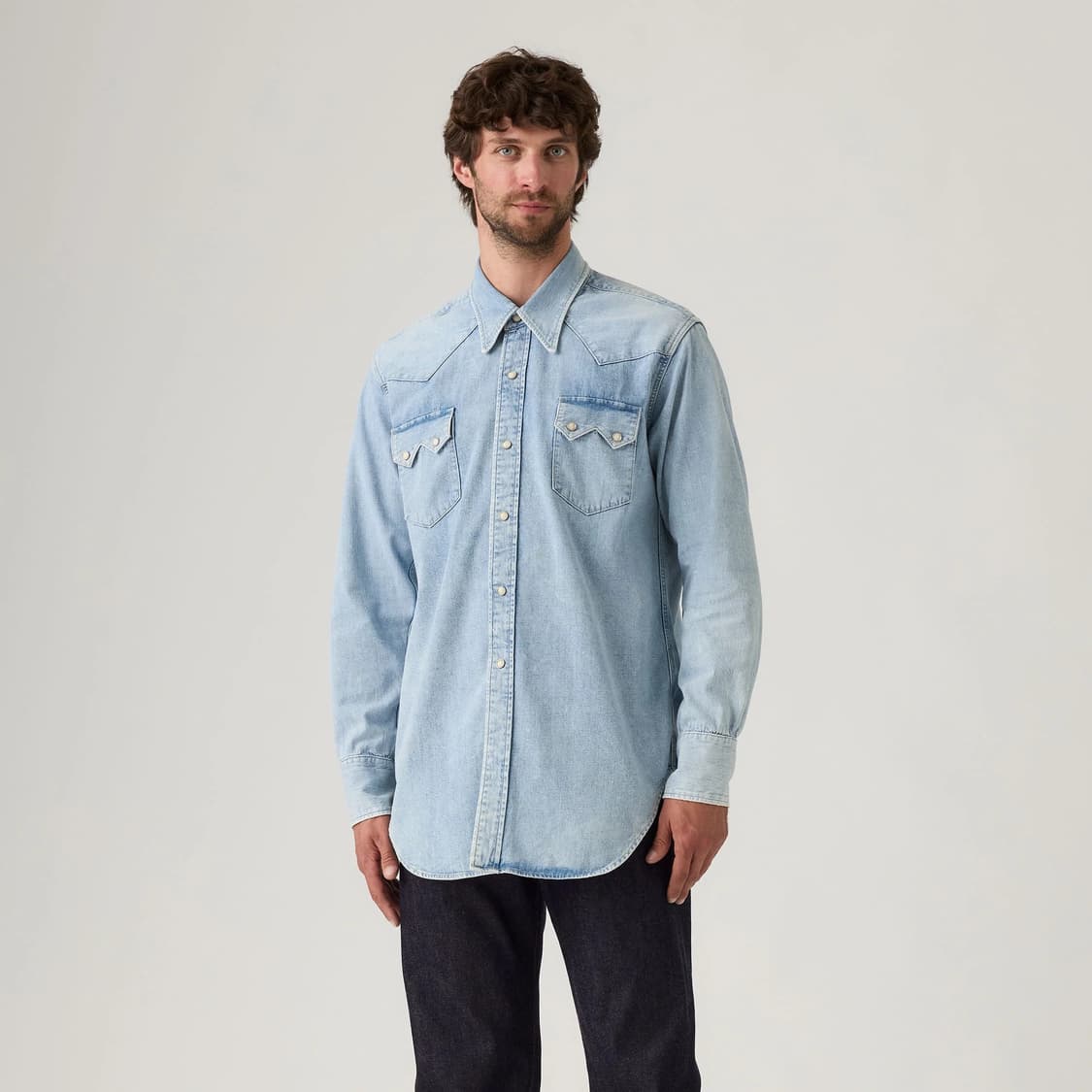 리바이스 LVC 1955 쇼트혼 소우투스 셔츠 001L7-0003 L 상품이미지2