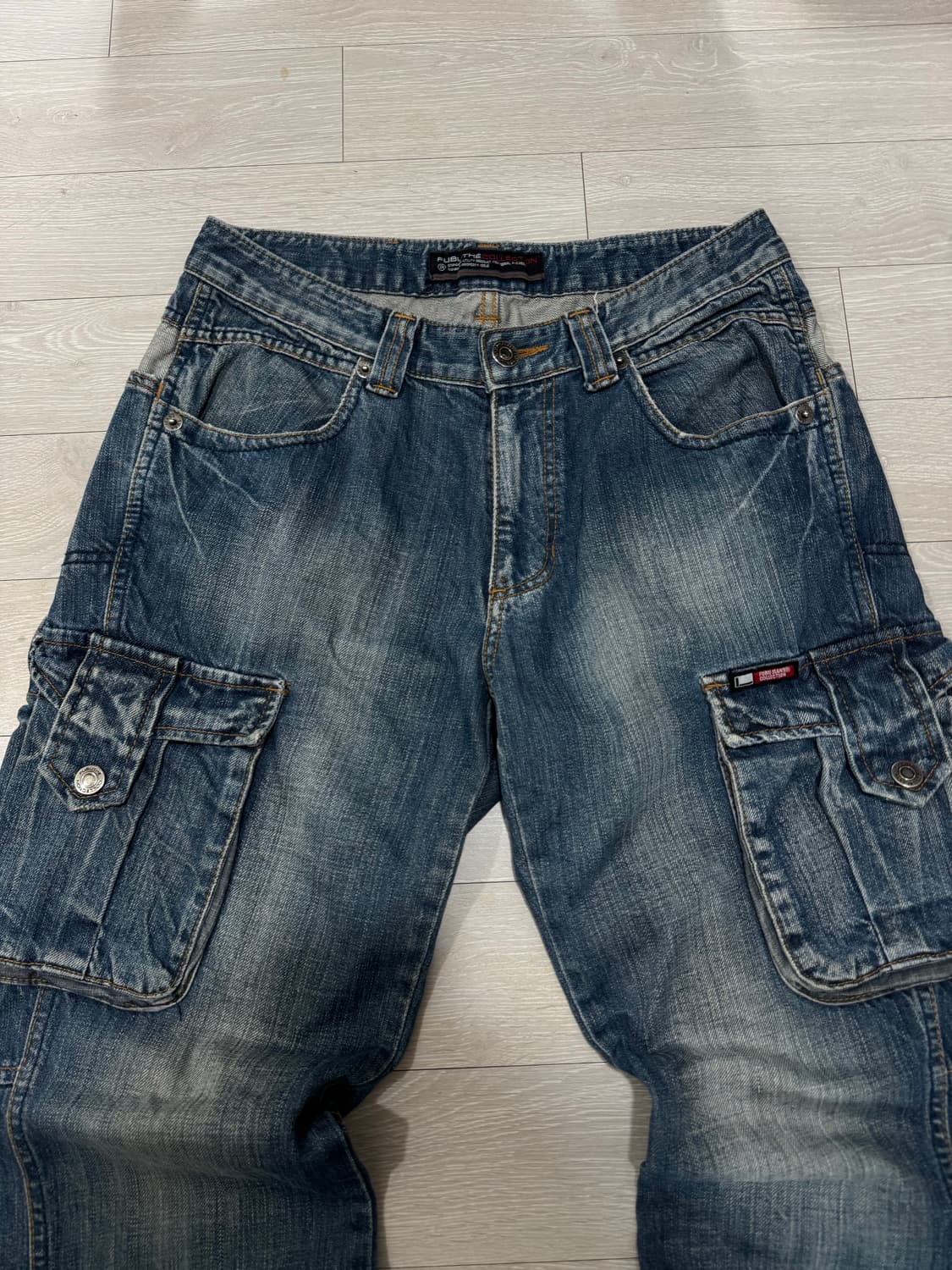 FUBU 워시드 데님 카고팬츠  상품이미지2