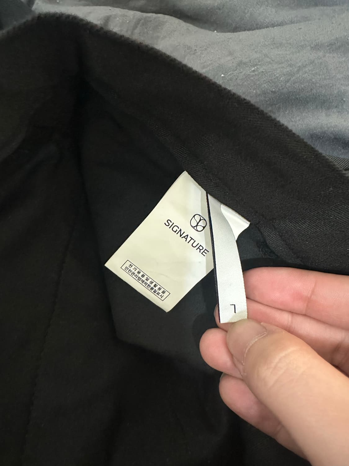 시그니처 더블턱 와이드 슬랙스 L 상품이미지3