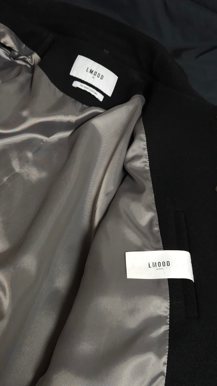 엘무드 컨템포러리 바시티 자켓 블랙 (46) 상품이미지5