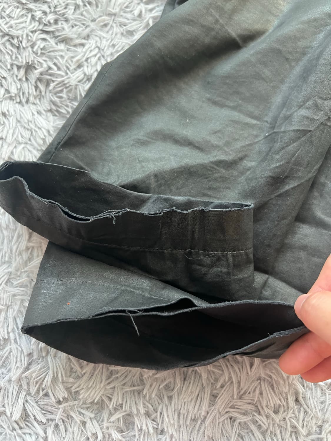 (S)릭오웬스 크리치 카고 태권도 팬츠 코팅 s사이즈 te소재 상품이미지6