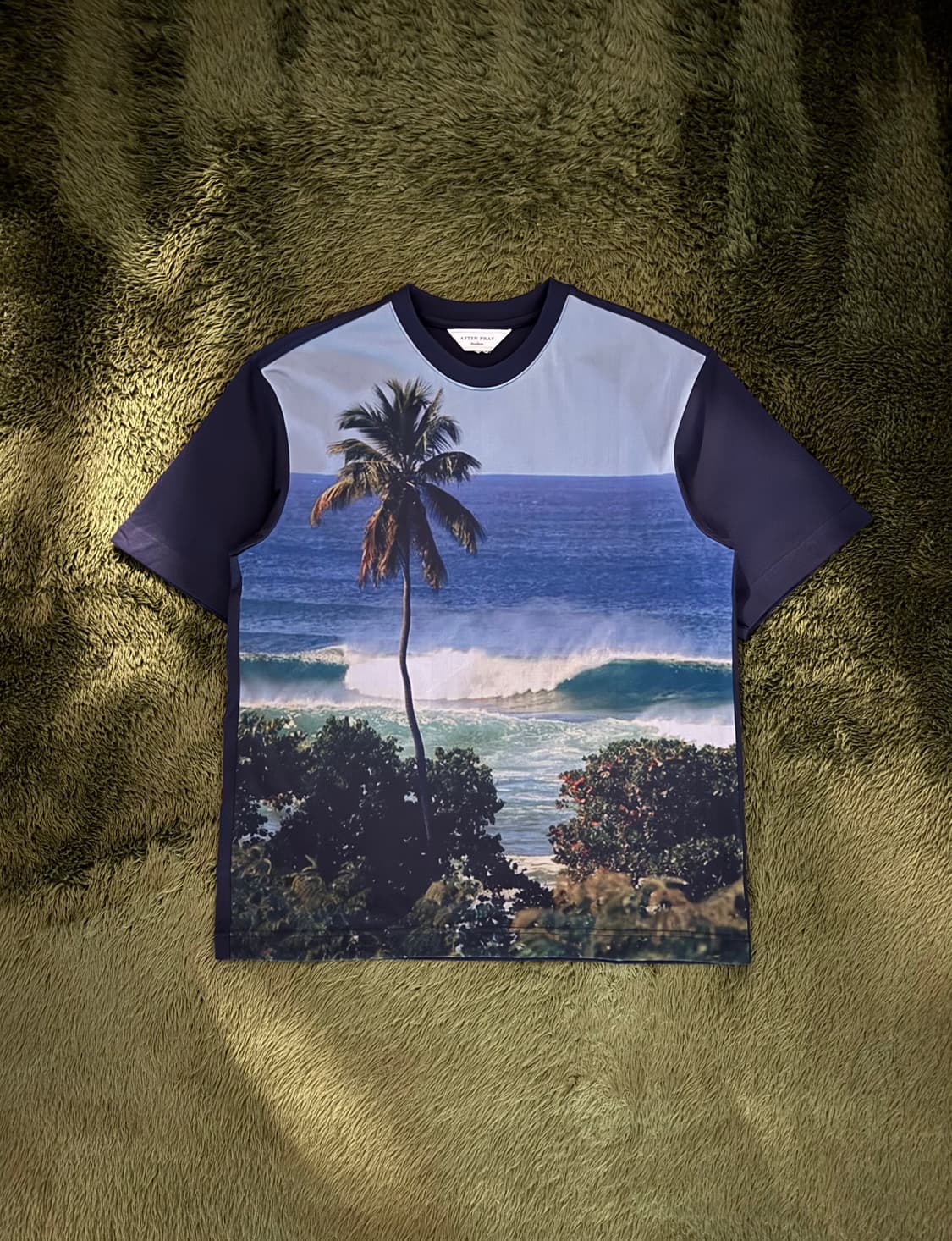 [M] AFTER PRAY 애프터프레이 풀 프린트 메쉬 레이어 티셔츠 상품이미지1