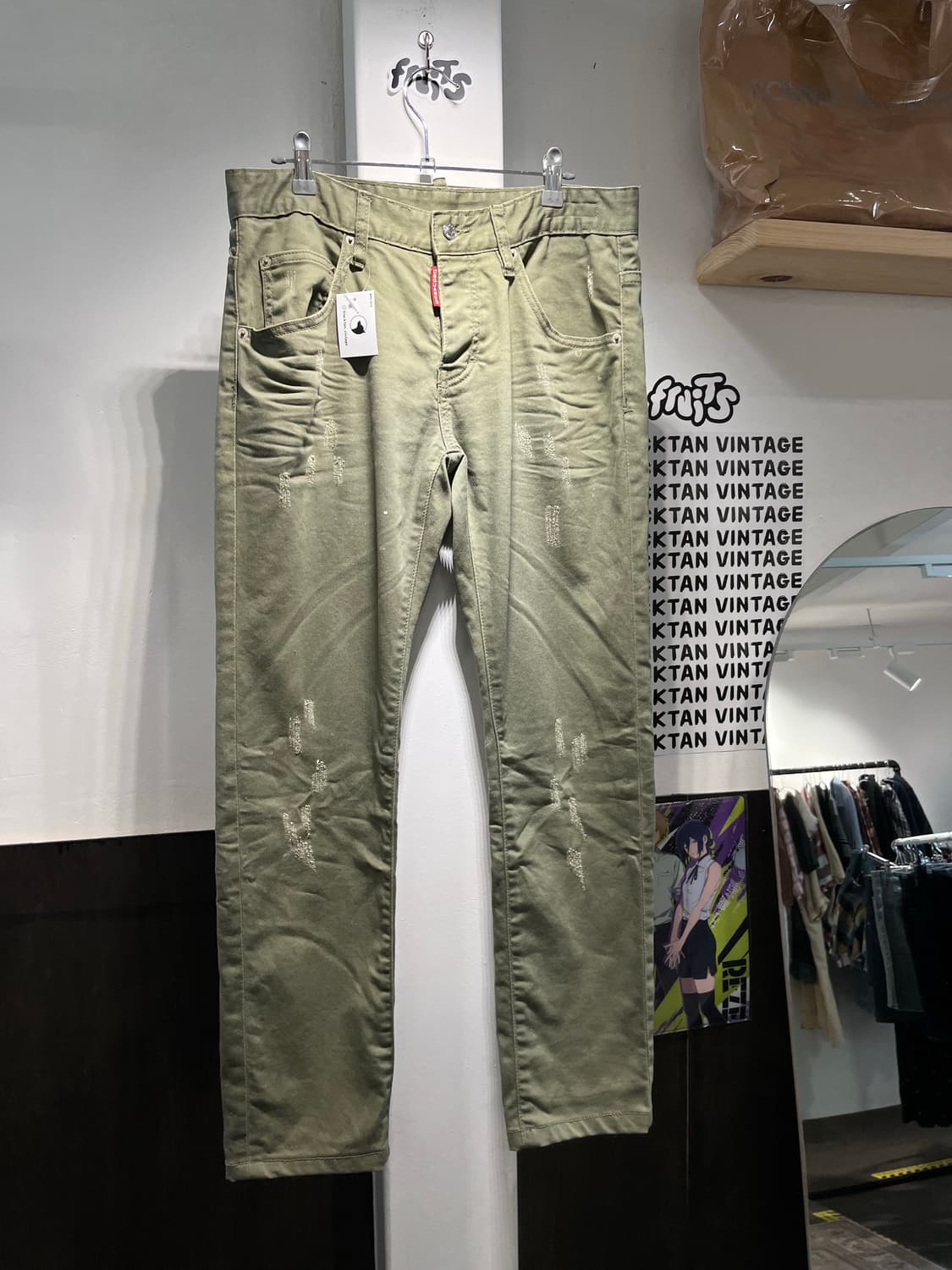 디스퀘어드2 디스트레스드 코튼팬츠 상품이미지2