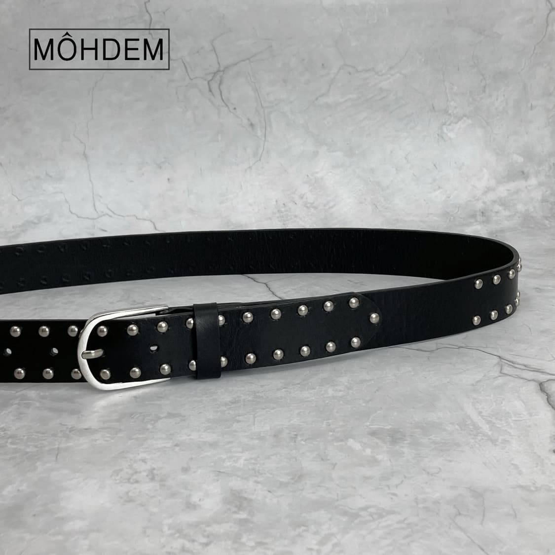 [Unisex] 볼스터드 이테리가죽 벨트 상품이미지6