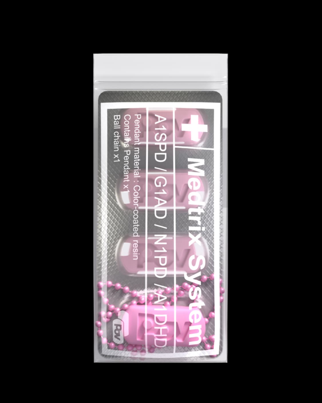 더스파이시감자클럽 알약 목걸이 핑크 상품이미지1