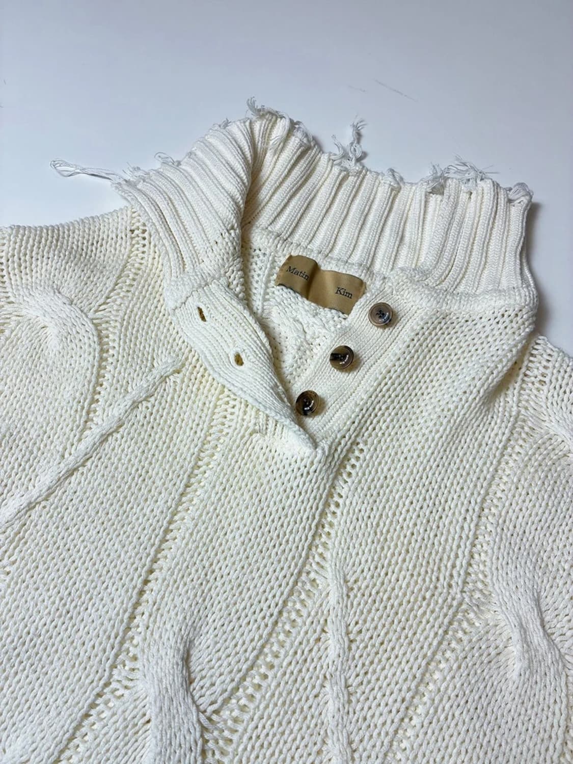 마뗑킴 22FW 그런지 롱 니트 PN8076 상품이미지4