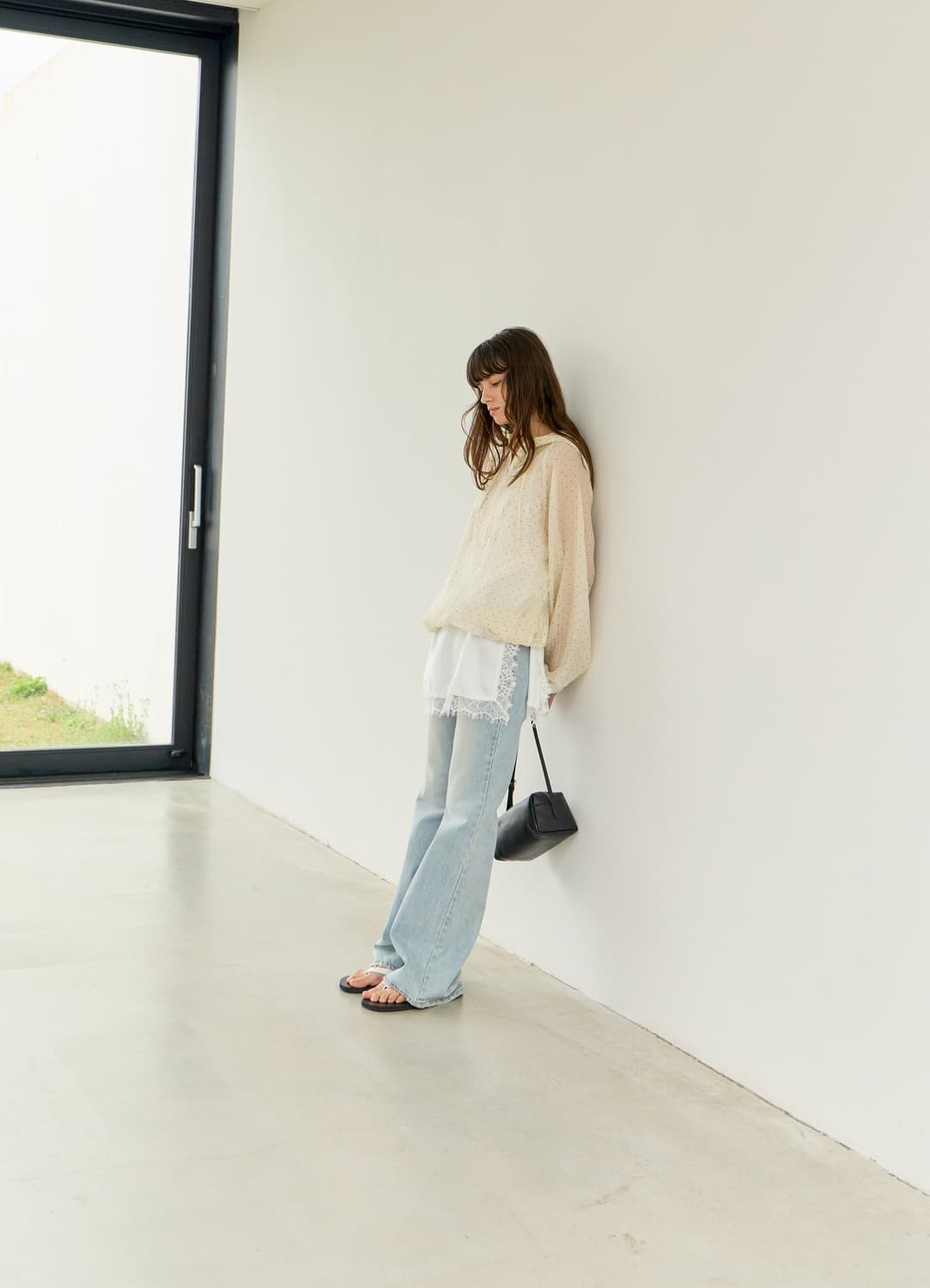 르바 Dot Bubble Hoody Anorak - Cream Butte 상품이미지2