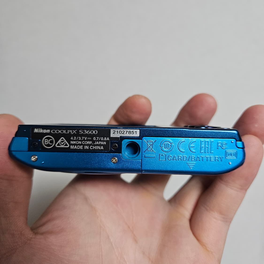(에스파 윈터 디카) 니콘 쿨픽스 S3600 블루 디카 상품이미지5