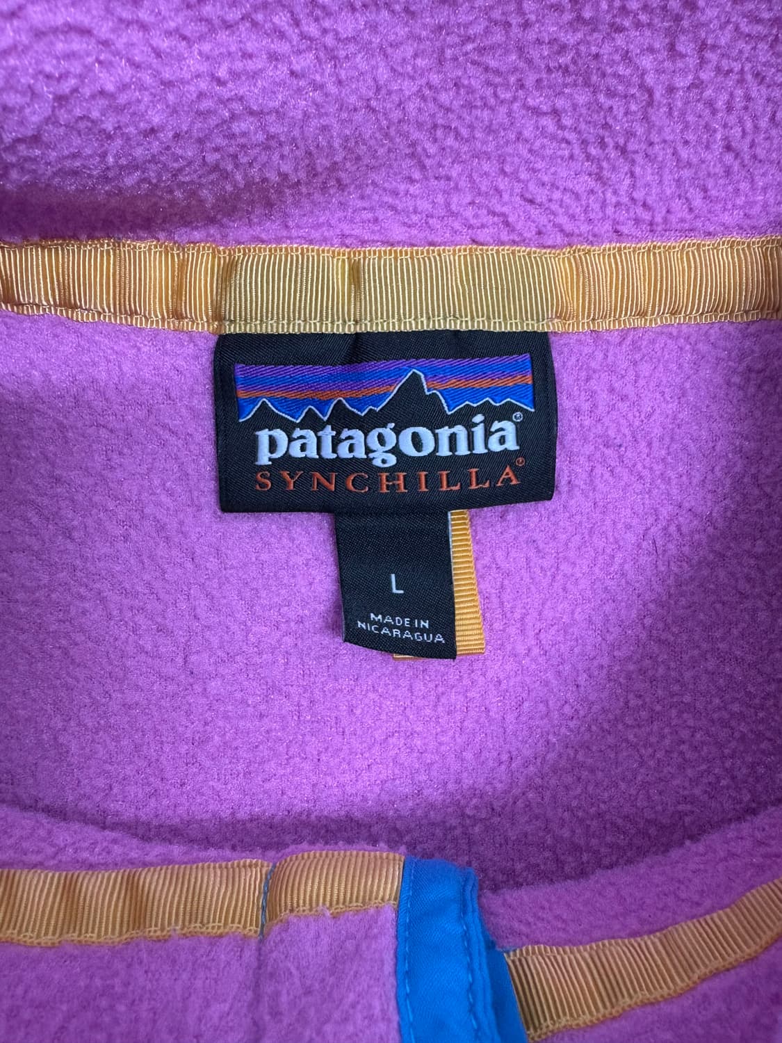 파타고니아 신칠라 스냅티 핑크/블루 우먼즈L 상품이미지5