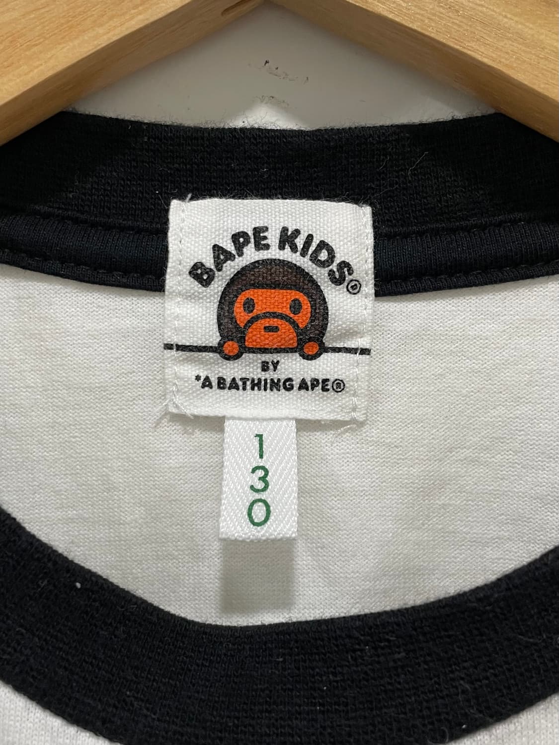 Bape kids 베이비 마일로 컬러블록 반팔티셔츠 상품이미지3