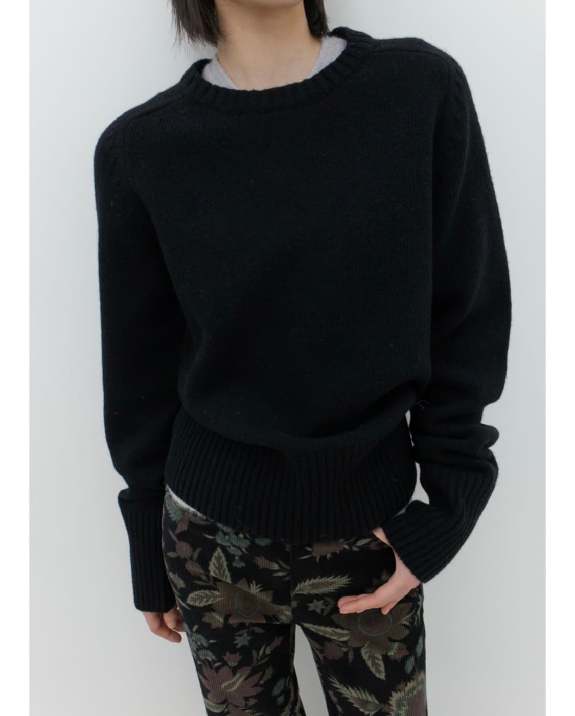 GBH 어패럴 플라워 코듀로이 골덴 부츠컷 팬츠 캐피탈 상품이미지4