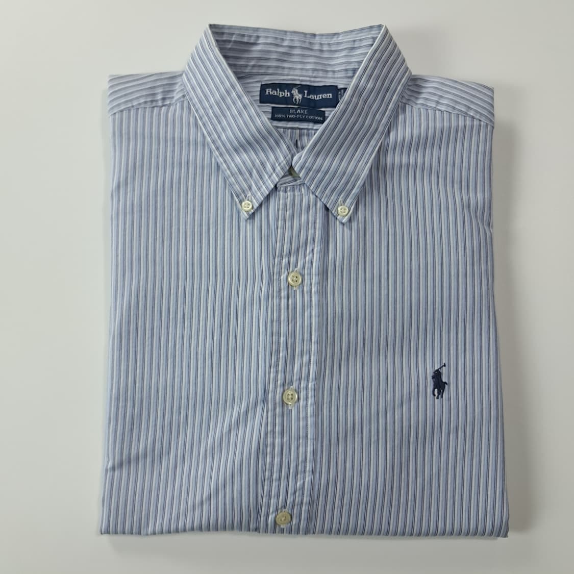 CJ494 XL 폴로 홍콩판 스카이블루 멀티스트라이프 셔츠 남방 상품이미지7