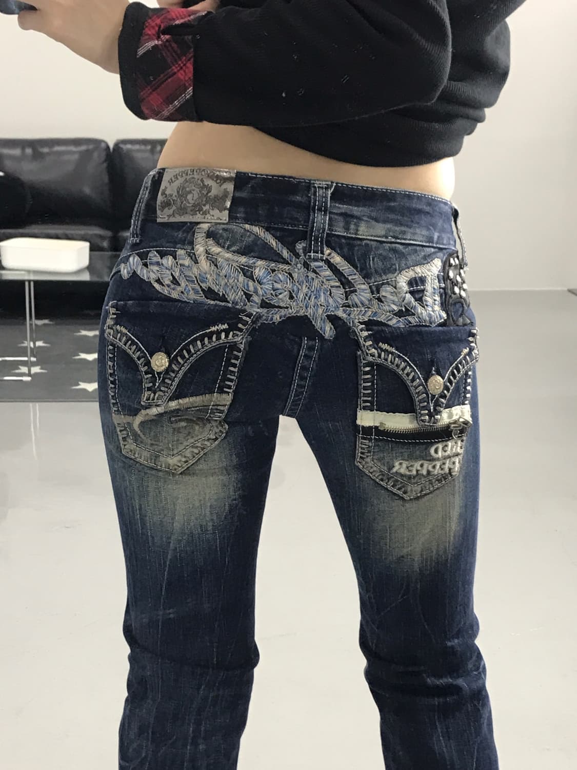 Red Pepper Skull Detail Pants 상품이미지3