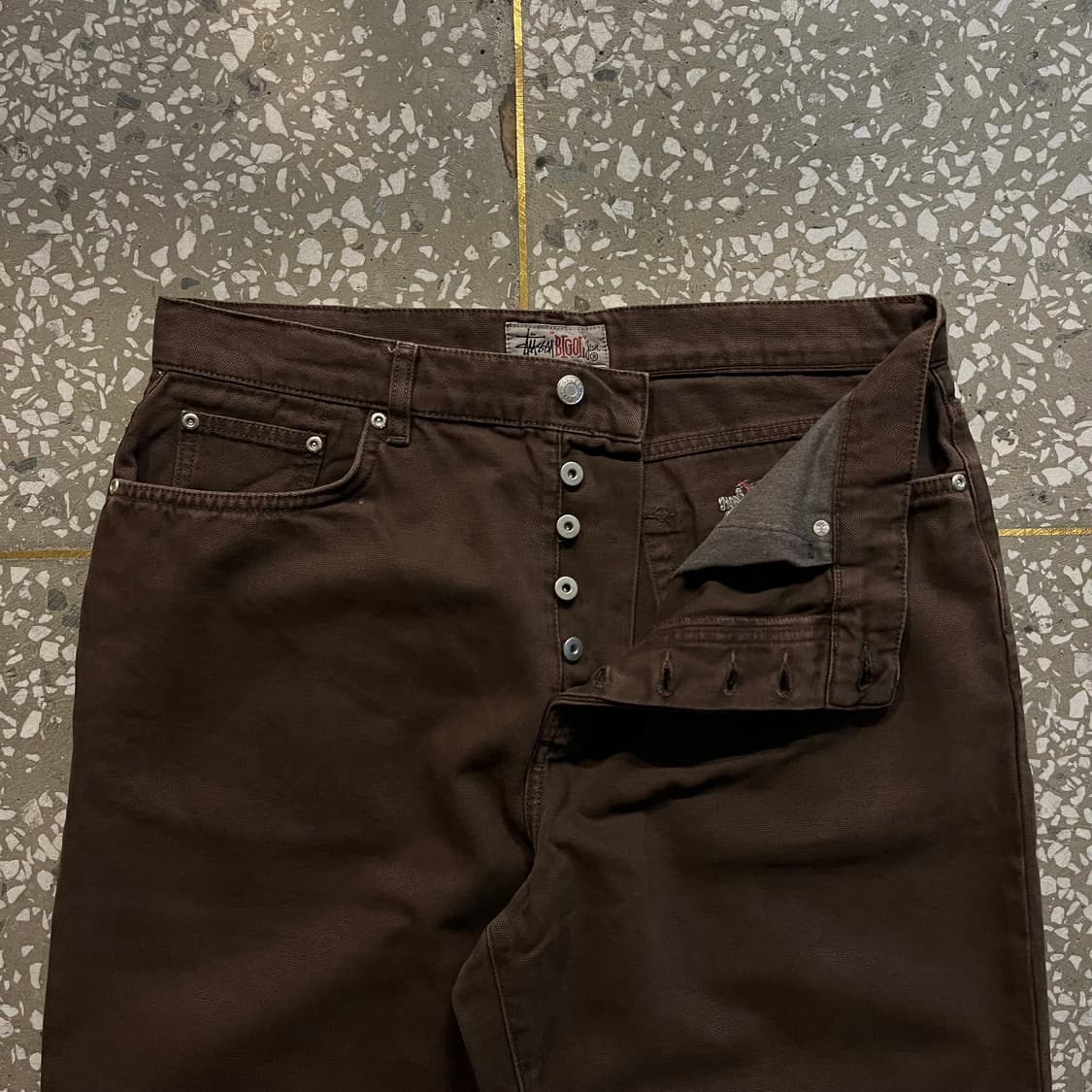 스투시 big ol jean 브라운 상품이미지5