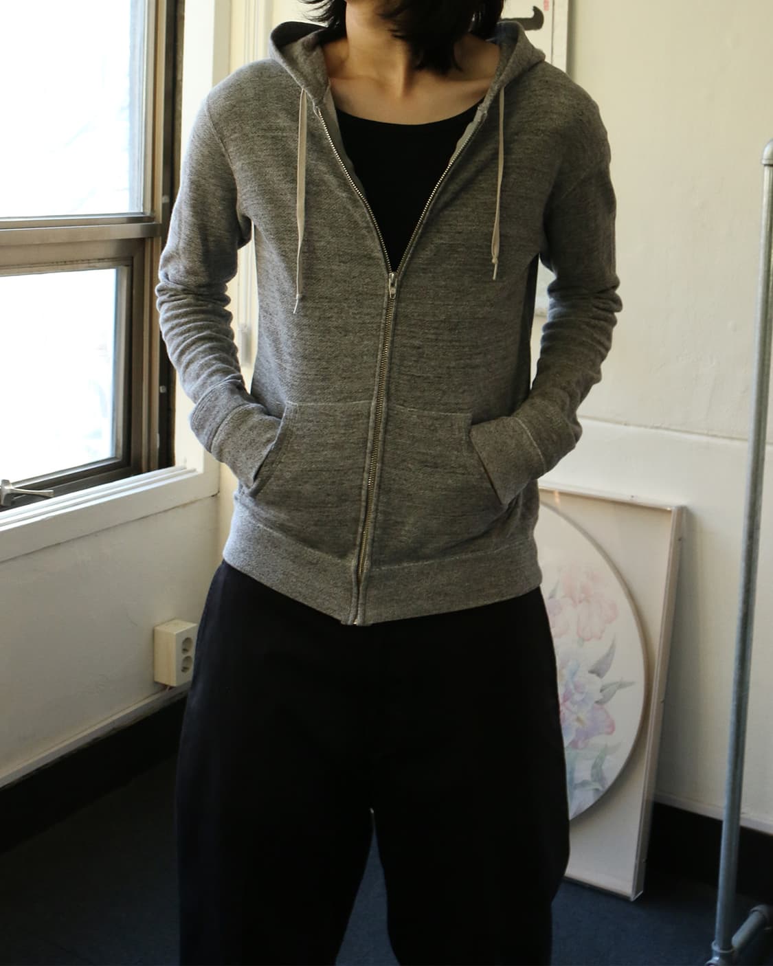 엔할리우드 그레이 후드 집업  상품이미지4