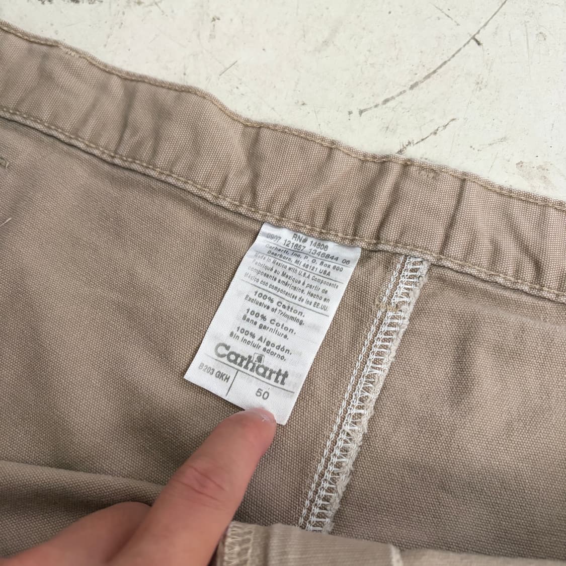 칼하트 빈티지 워크 반바지 50 상품이미지5