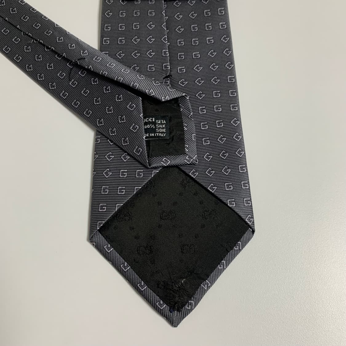 구찌(GUCCI) GG로고플레이 명품넥타이 100실크 이태리 A등급 상품이미지6