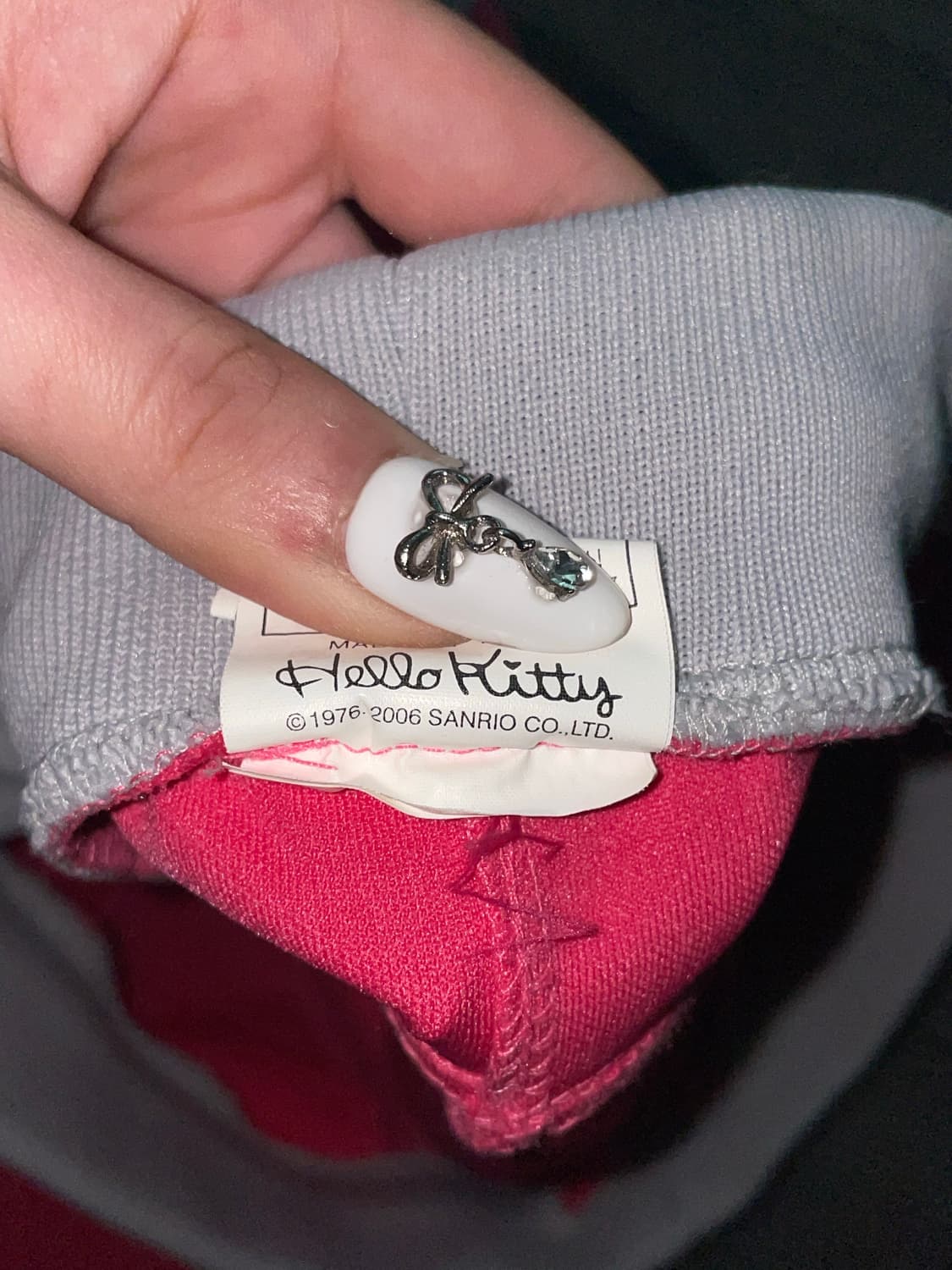 76s 06s 고전키티 헬로키티 핫핑크 트레이닝팬츠 키치 갸루 산리오 상품이미지6