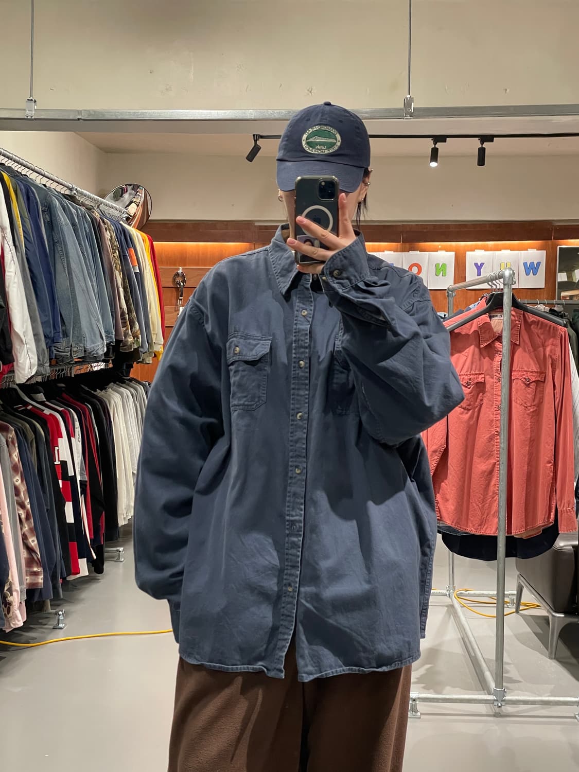 랭글러 오버사이즈 워크 셔츠  상품이미지1