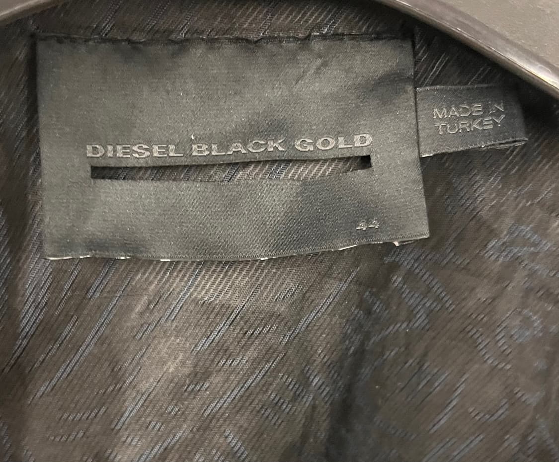Diesel Black Gold 가죽 라이더 자켓 44 상품이미지6