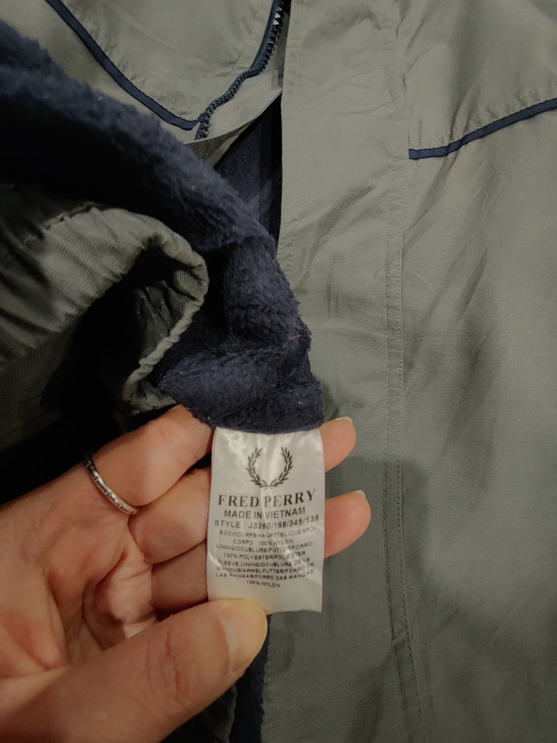 무배) 프레드페리 블루종 자켓 - XL 상품이미지7