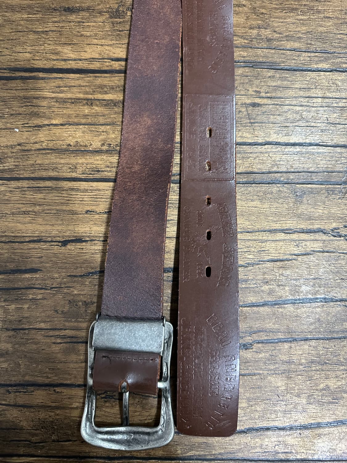 REIZ JEANS Genuine Leather 빈티지 가죽 벨트 상품이미지5