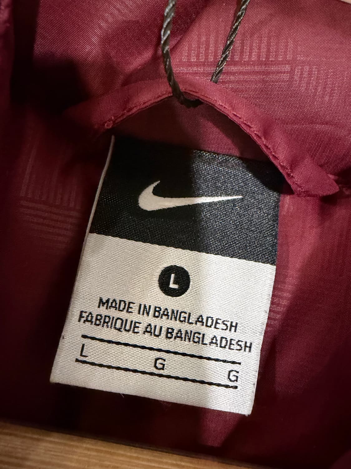 646. 나이키 아스날 버건디 패딩 상품이미지3