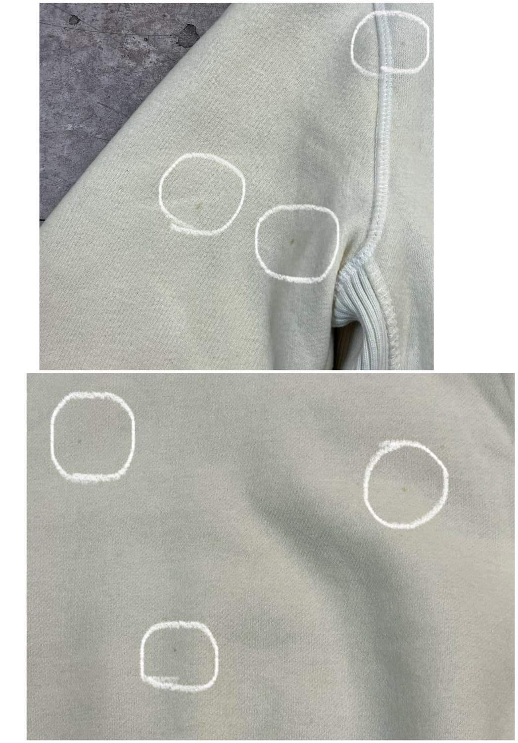 아베크롬비 투웨이 퍼 후드집업 아이보리 M #csz2459 상품이미지8