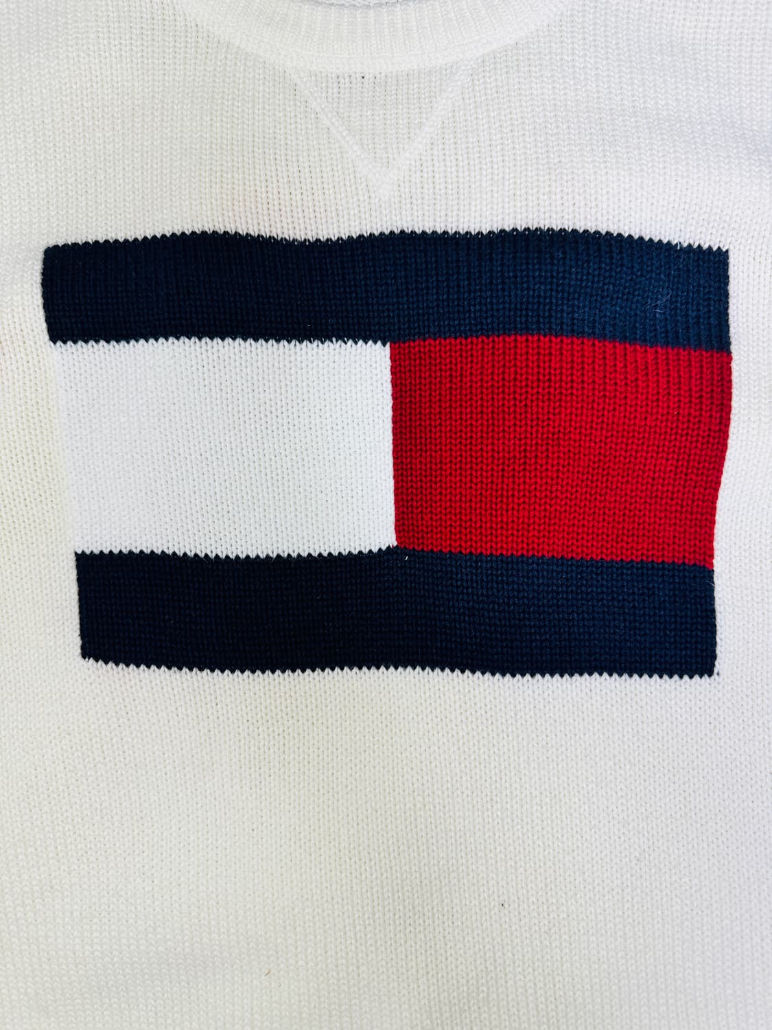 빈티지 타미힐피거 tommy hilfiger 빅로고 크루넥 니트 L 상품이미지4