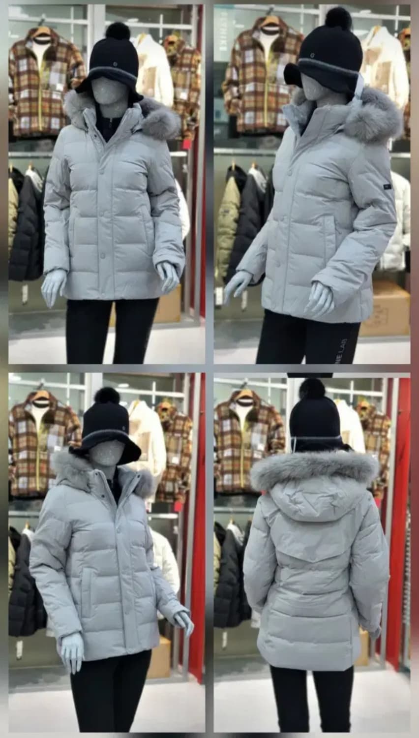 (새제품) K2 여성 구스다운 숏패딩 블랙90 그레이90 상품이미지8