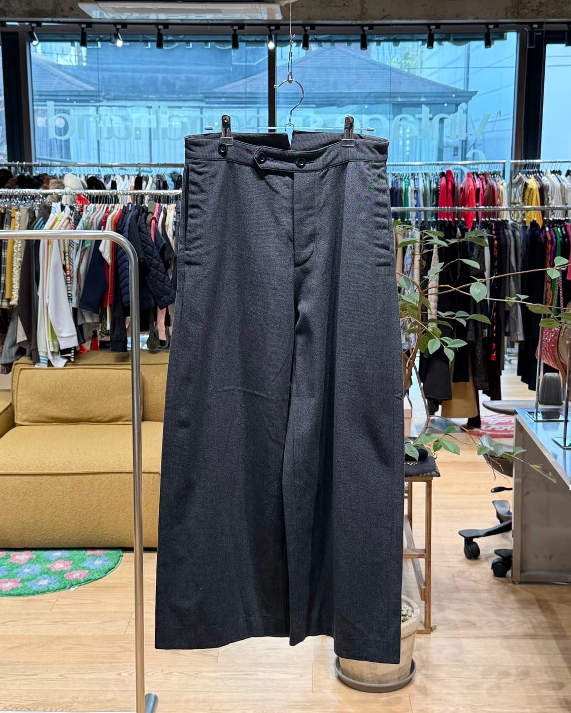 마가렛호웰 차콜 와이드 슬랙스 팬츠  상품이미지1