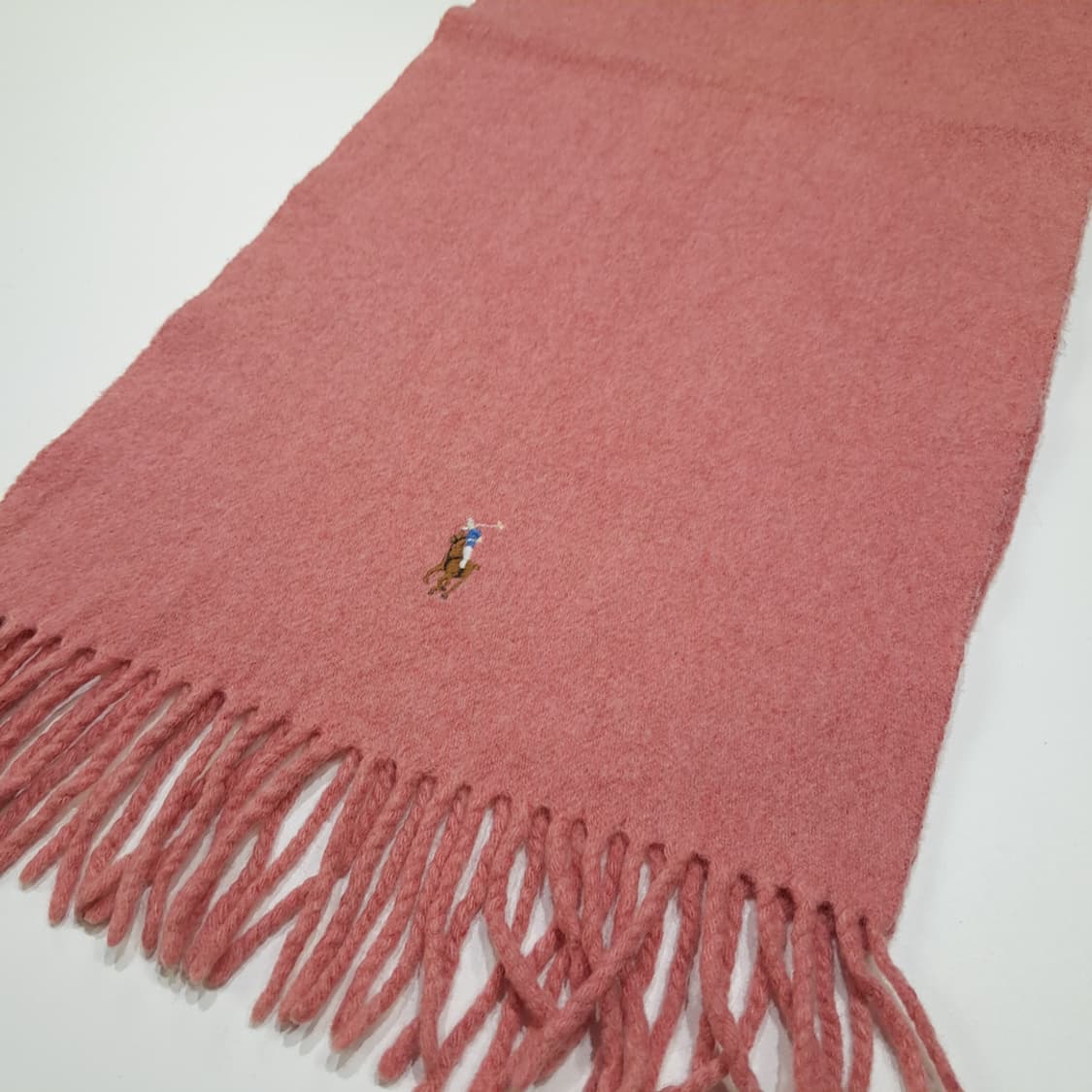 MX613 폴로 90s 이태리판 램스울 멀티포니 핑크 머플러 목도리 상품이미지6